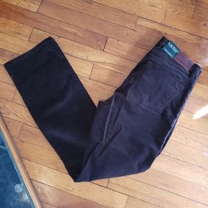 NWT Ralph Lauren Brown Corduroy Womens Pants